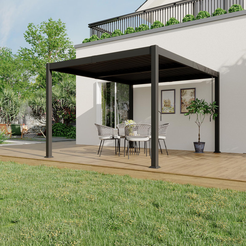 Pergola à persiennes en aluminium pour terrasse Modern Modern