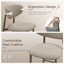 Tabouret de comptoir rembourré avec structure en métal massif-1552322947