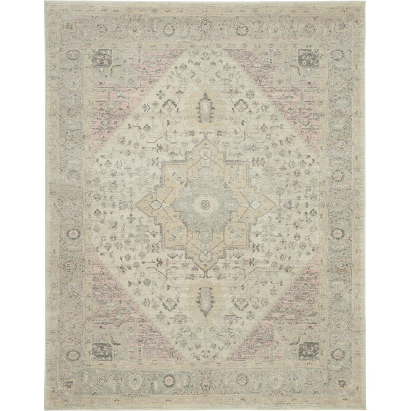 Tapis ivoire moderne Deedra, Rectangle 8 pi x 10 pi