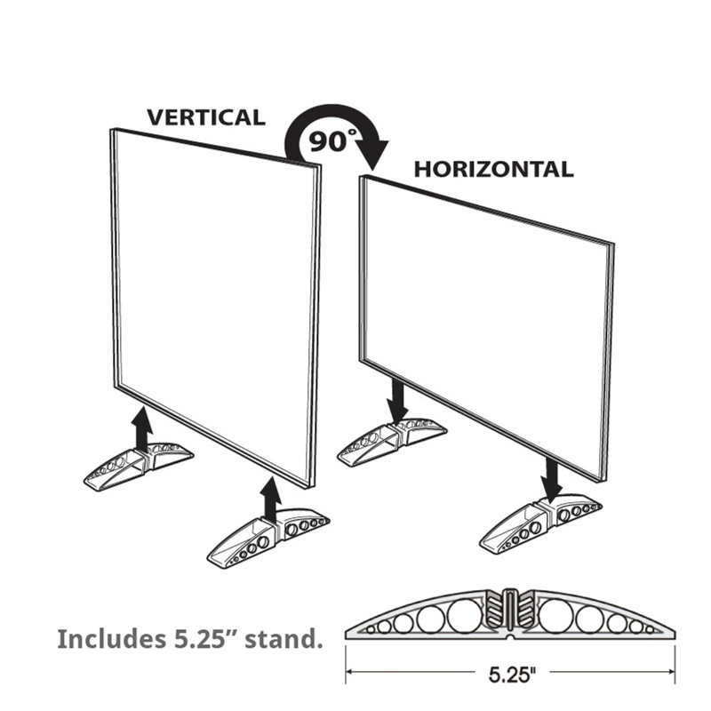 7" x 11" Vertical/Horizontal Dual-Stand, 10-Pack, 8" W x 10" H