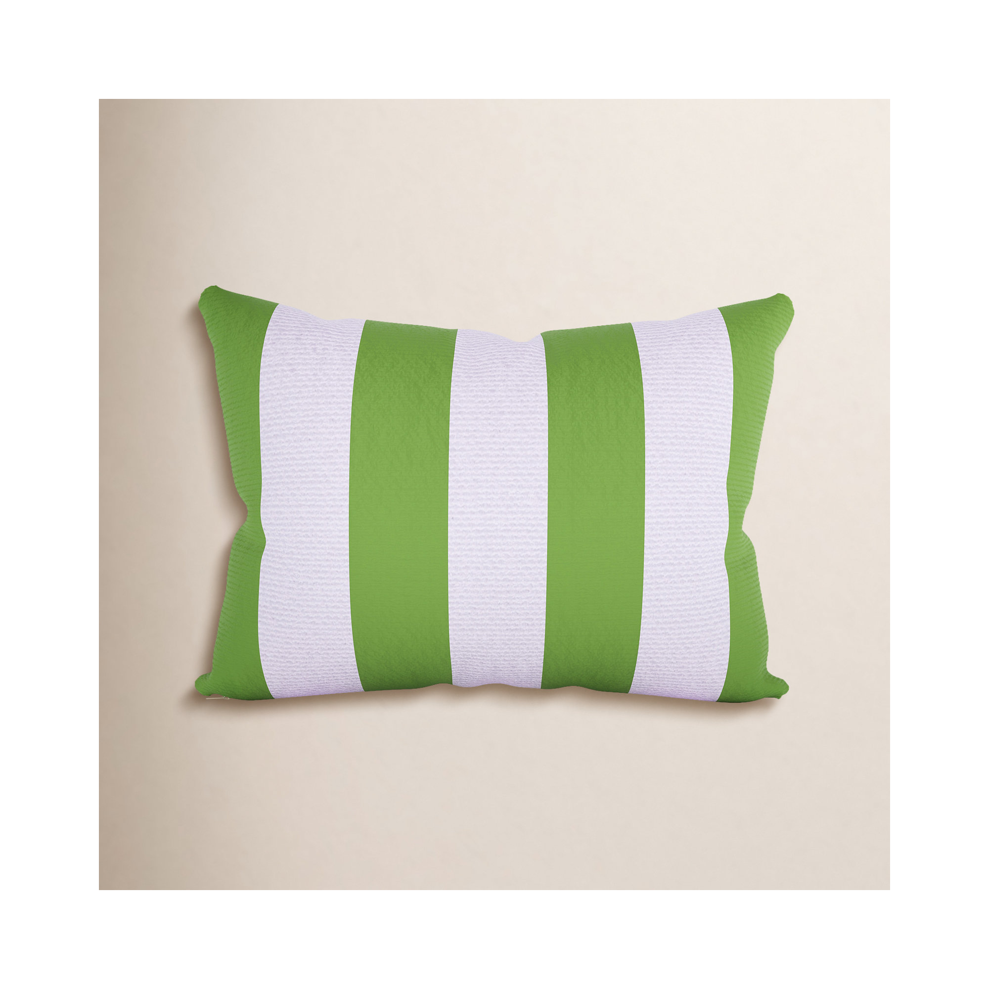 Amala Outdoor/Indoor Kidney Pillow, Refuge Garden Striped Sunbrella®