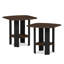 Ensemble de tables de bout Minimalist White