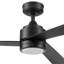 Ventilateur de plafond 52 po Mule Avani noir mat avec pales noir mat et lumière DEL