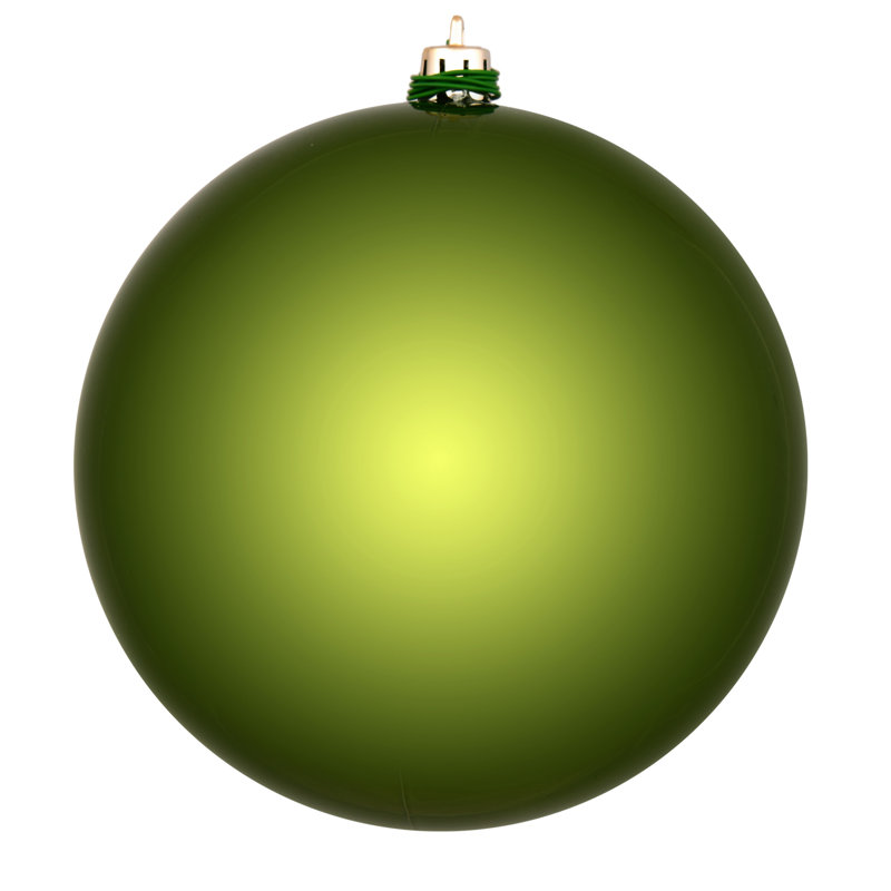 Holiday Décor Ball Ornament, Juniper Green Shiny, 3" H x 3" W x 3" D