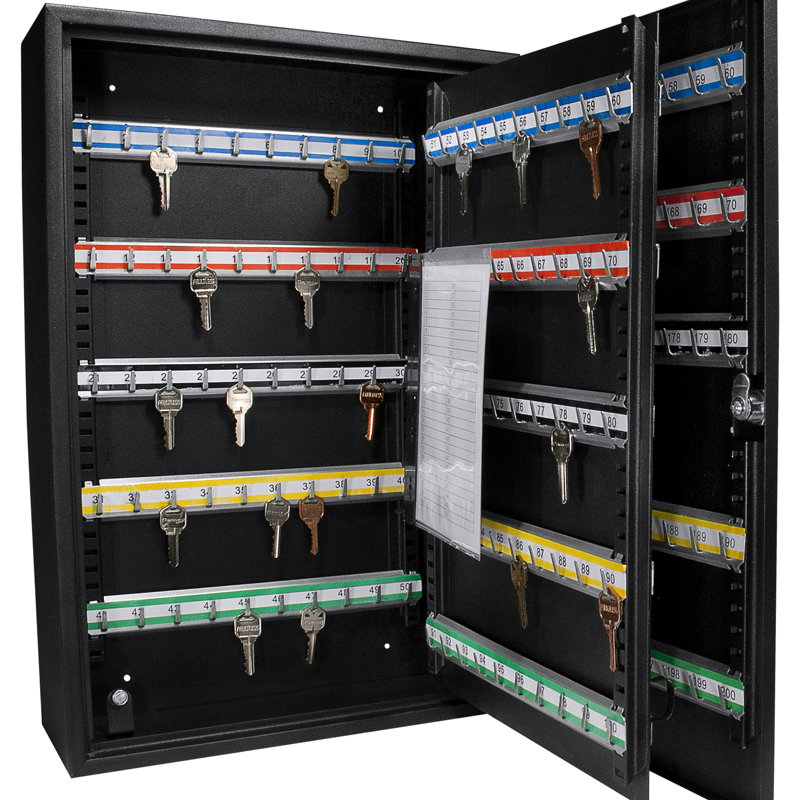 Armoire 200 clés à clé réglable avec serrure à clé