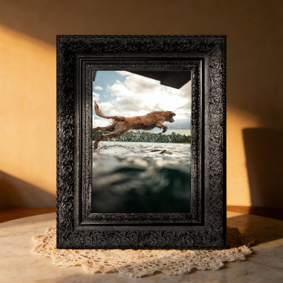 Black 1PC 8" x 10" Elegant Picture Frame with Plexiglass Front
