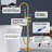 Double Handle Floor Mounted Tub Filler With Handshower-70285726