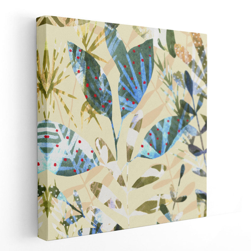 «Technicolor Jungle II», reproduction d'art sur toile, H 24 po x l 24 po