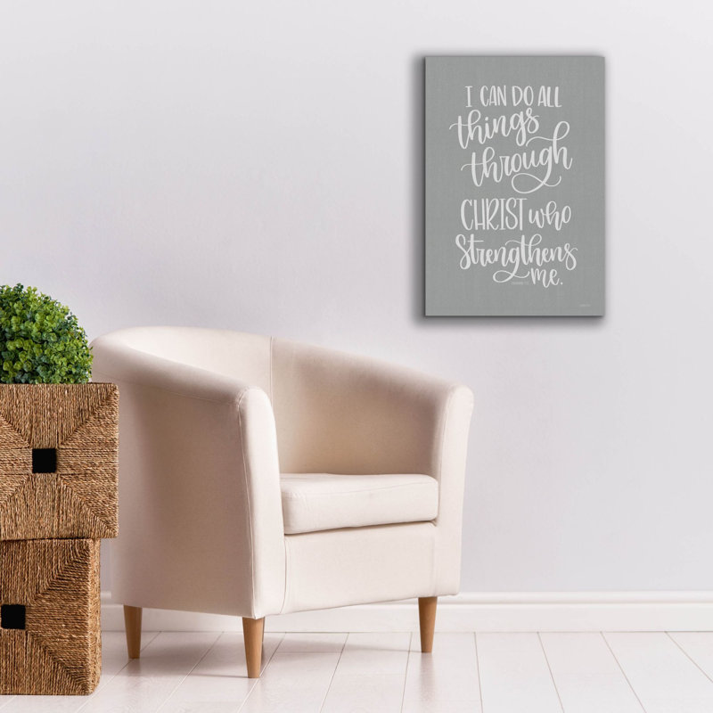 'I Can Do All Things' by Imperfect Dust, Giclee Canvas Wall Art, 26" H x 18" W x 0.75" D