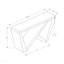 Accent Console Table, Laminate for Living Room - White
