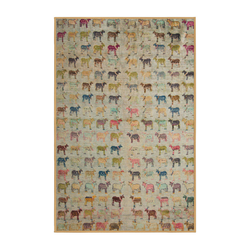 Tapis abstrait moderne 5407, Rectangle 6 pi x 9 pi