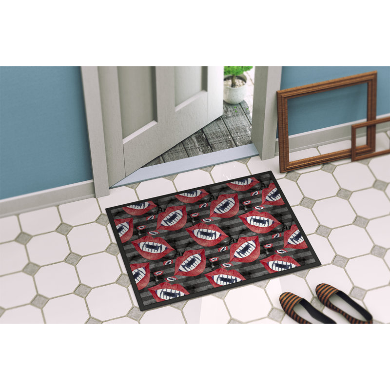 Tapis d'entrée antidérapant Adrienn Halloween, H 0,2 po x l 36 po x P 24 po