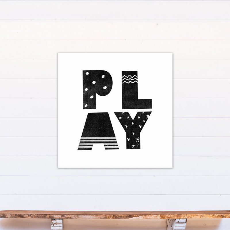 Mackin Play, art encadré, Toile tendue, H 36 po x l 36 po x P 1,25 po