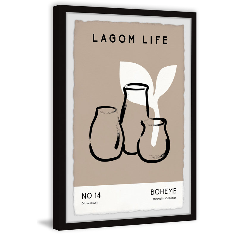 Lagom Life No 14 by Marmont Hill - Single Picture Frame Painting, 61cm H x 41cm W
