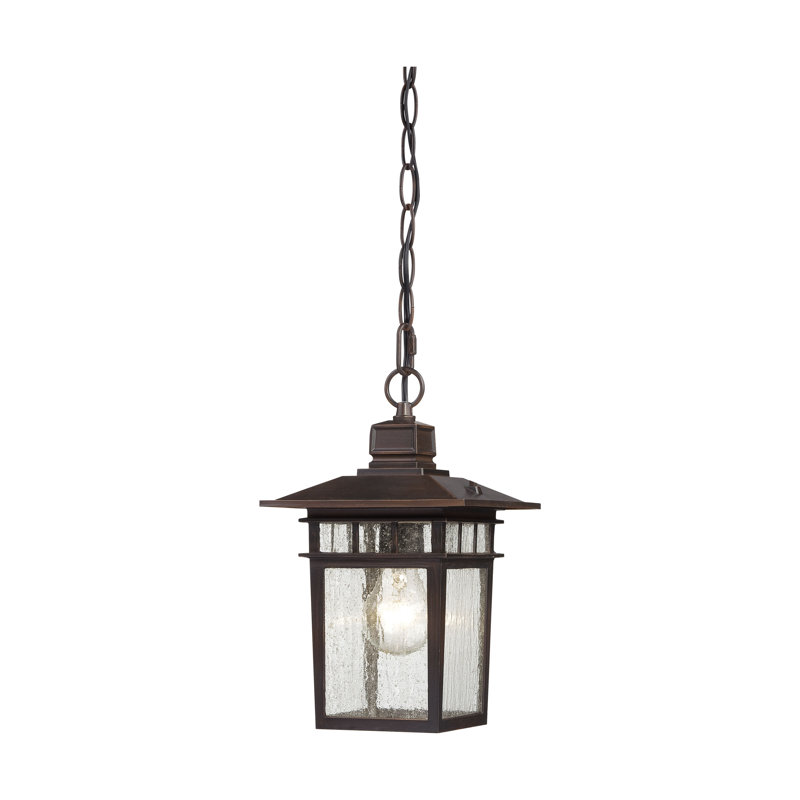 Valeri Outdoor Hanging Lantern, Rustic Bronze