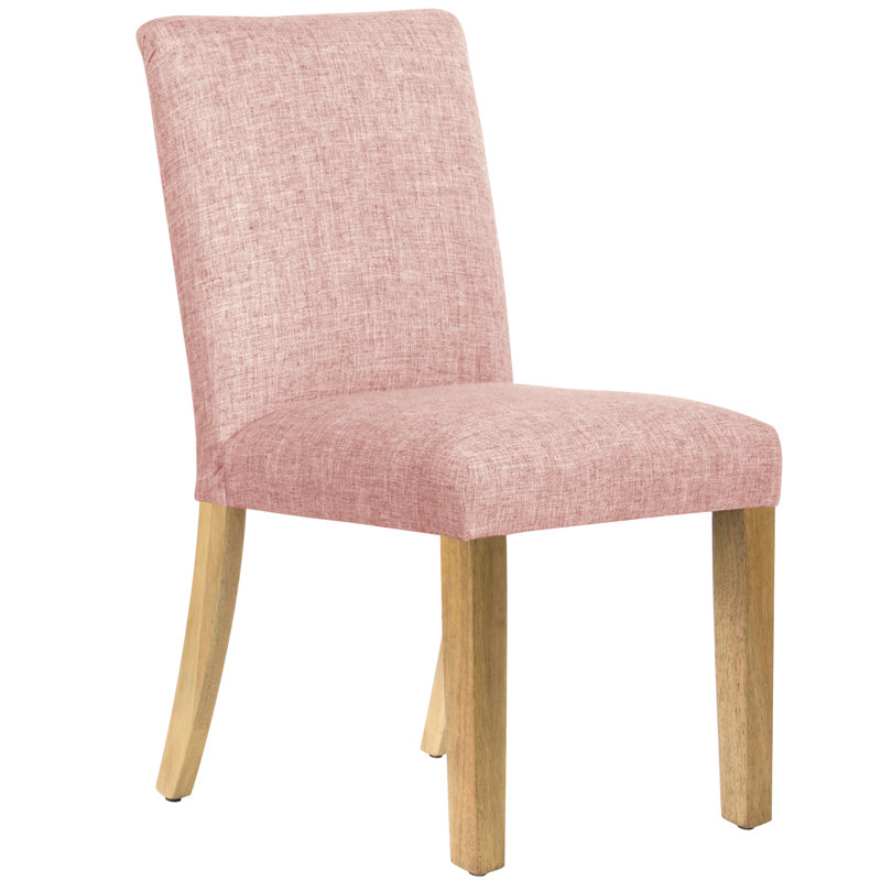 Chaise Aspasius, Lin quartz rose texturé Zuma, Jaune clair