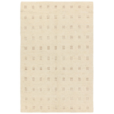 Tapis crème / beige noué à la main Kern Tayri