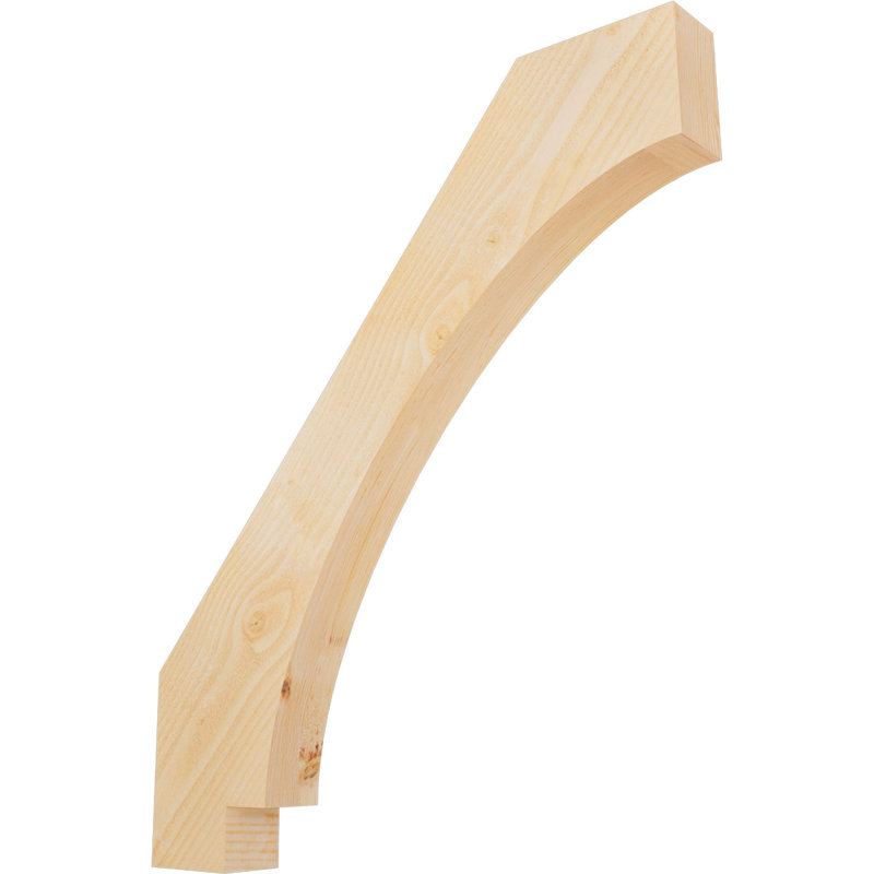 Attelle impériale du genou, Sapin de Douglas, Brute, H 40 po x l 4 po x P 34 po
