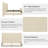 Wood King Corduroy Upholstered Platform Beds With High Headboard-2061249729