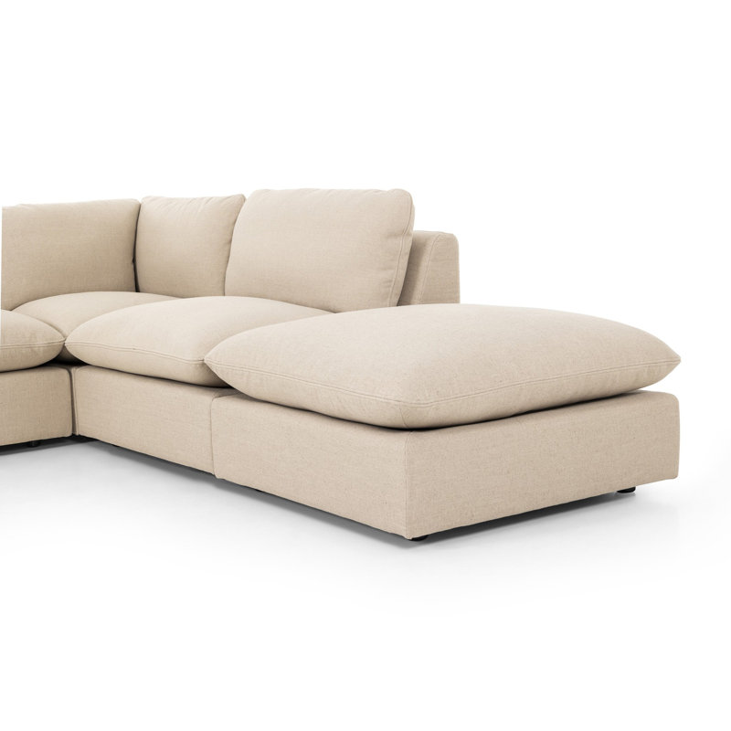Ingel Sectional, Right Hand Facing, Taupe Linen Blend