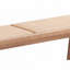 Banc en rotin et finition naturelle