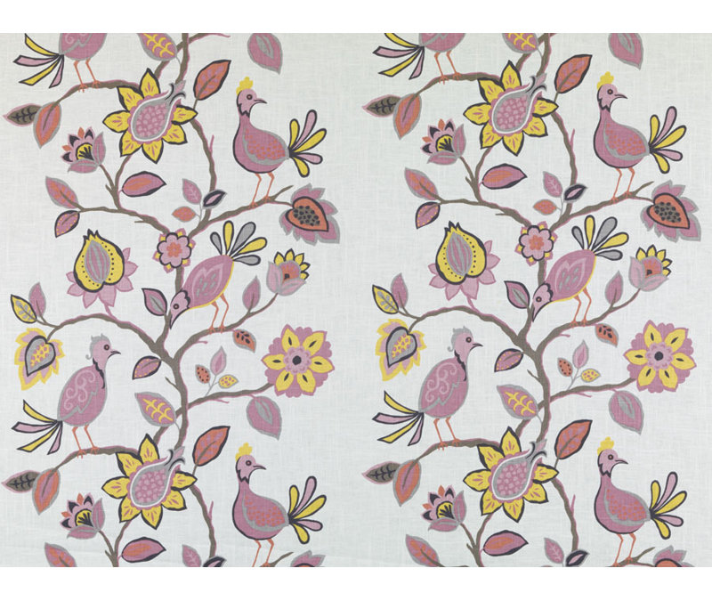 Tobi Fairley Prints and Wovens Meriweather Fabric, Azalea