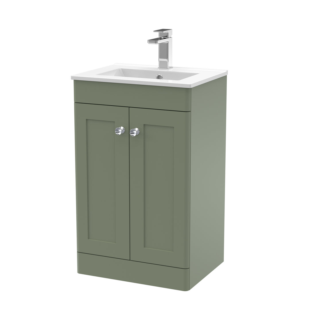 Classique 500mm Free-standing Single Bathroom Vanity with Vitreous China Vanity Top