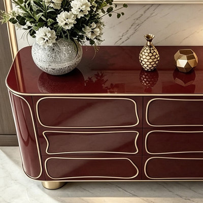 Buffet de luxe minimaliste de style italien