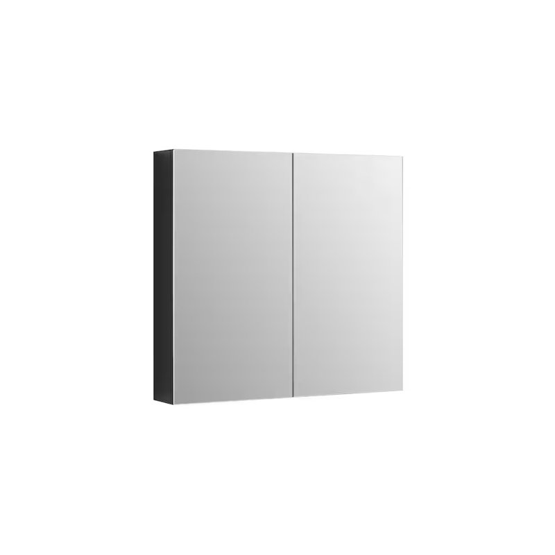Armoire à pharmacie avec miroir H 23,63 po Staveley, H 23,63 po x l 30 po x P 4,75 po, Marron foncé