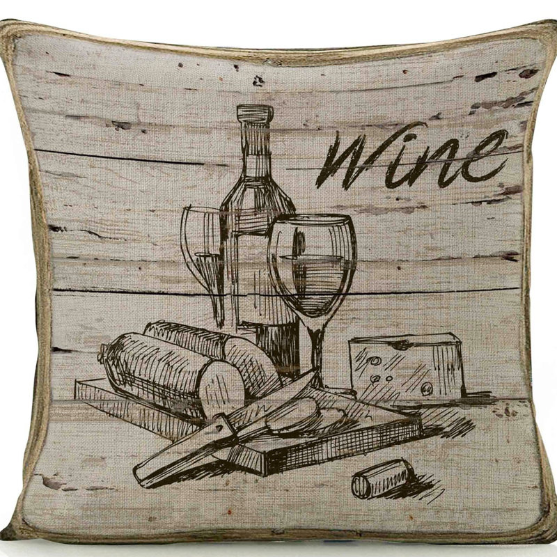 Linen Reversible Throw Pillow