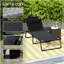 Chaise longue d'extérieur en acier Githens