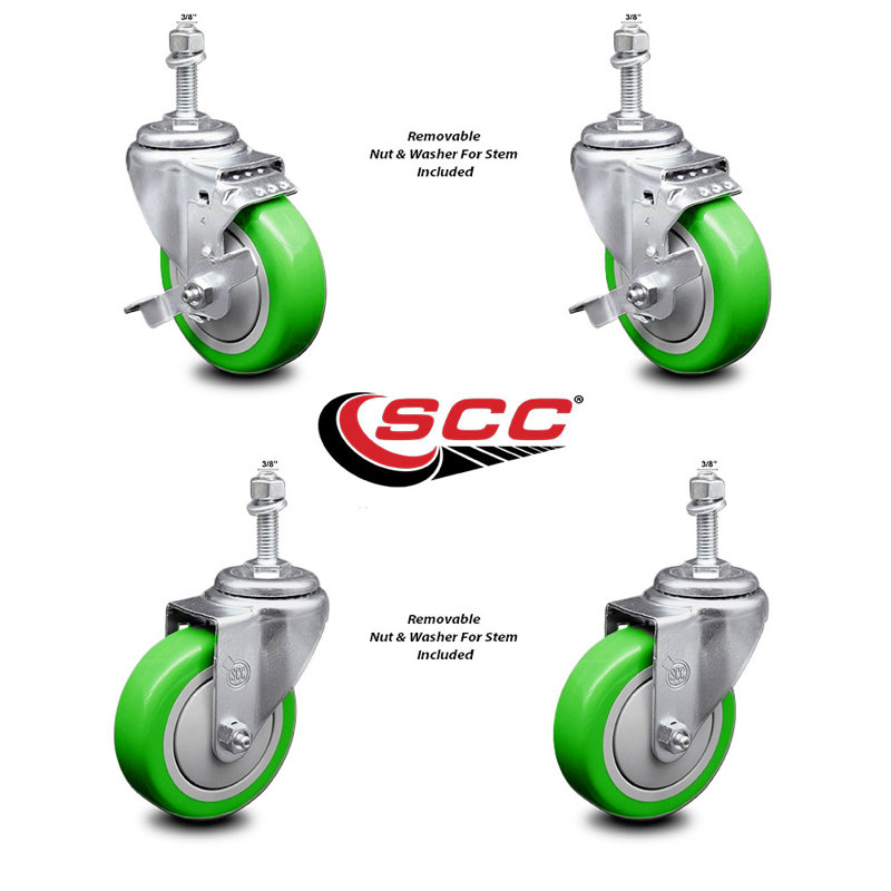 Ensemble de roulettes 4 po SCC