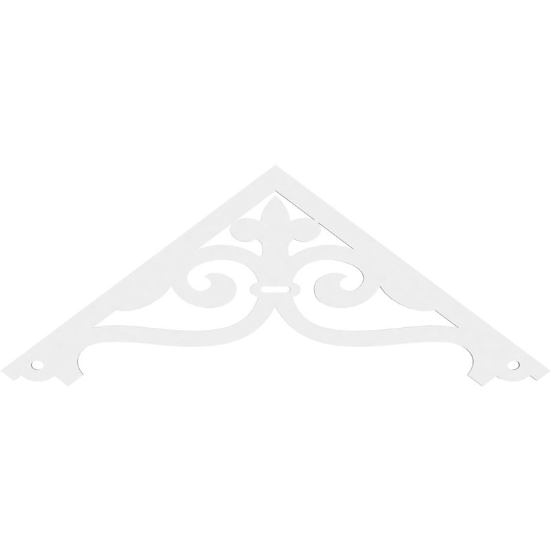 Pignon en PVC de qualité architecturale Finley, H 27 po x l 72 po x P 1 po, 9 / 12