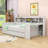 Wooden Daybed with Twin Trundle, Storage Shelves-367056027-368865975