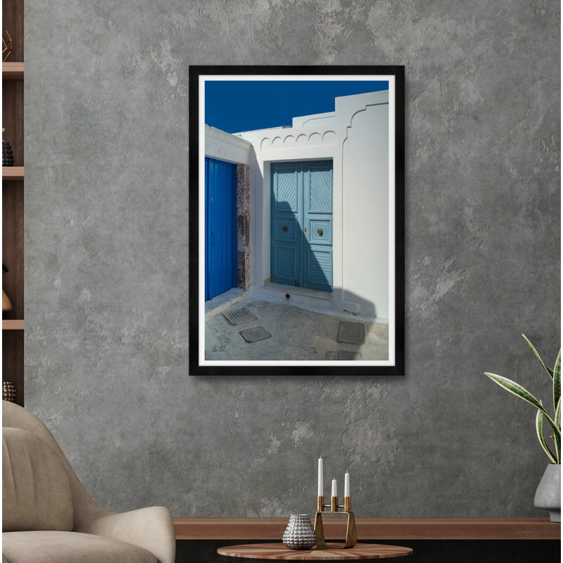 Blue Sky Light Blue Door Print by Tim Klein