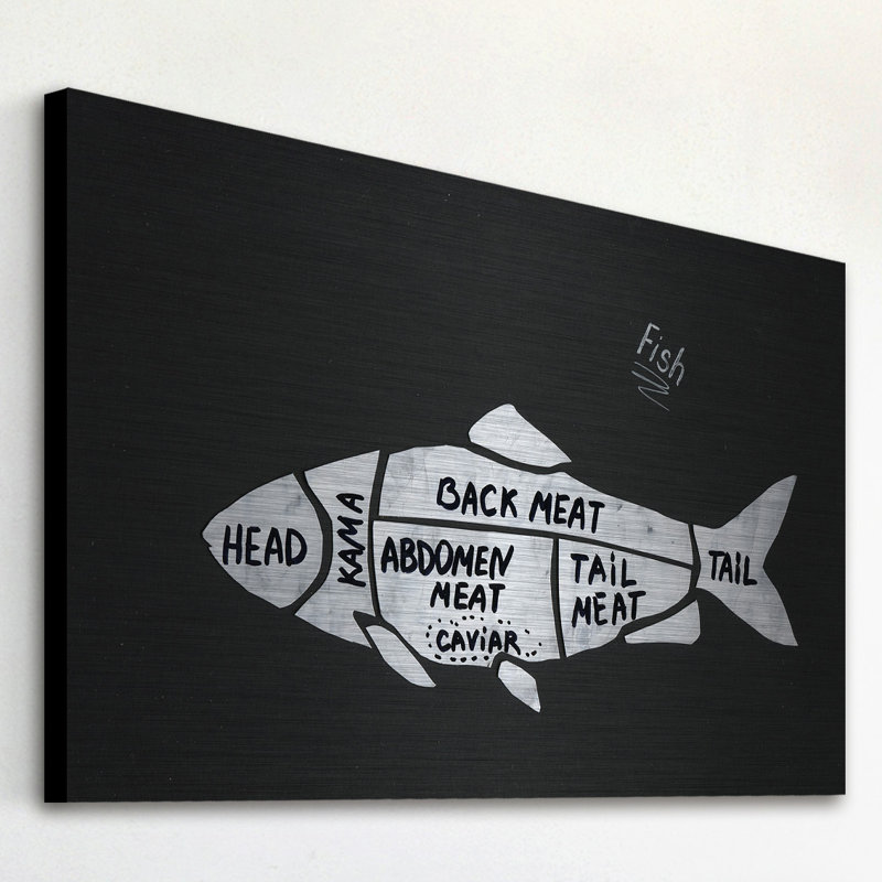 " Fish Formation " by Eyre Tarney, 12" H x 18" W x 1.5" D