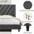 Permelia Upholstered Bed Tufted Headboard with Wing Side-1010283416-1016116443