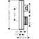 AXOR Edge Thermostatic Trim with Volume Control and Diverter Valve Trim Only