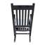 Chaise berçante en bois noir sans passe-partout-1380955722