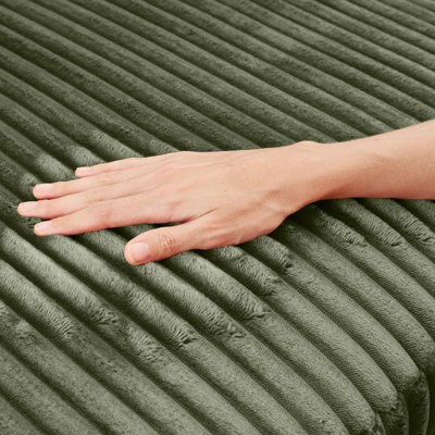 Accoudoir carré en velours côtelé moelleux, modulable et facile à installer dans le salon - Matériau : mousse et ressorts - Profondeur : 155 cm, largeur : 123 cm, hauteur : 94 cm - Poids : 63 kg - Soutien confortable pour une assise optimale
