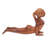 Cobra Yoga Pose Wood Statuette