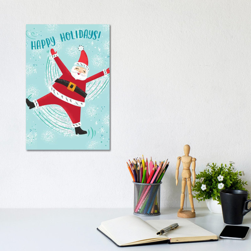 Santa Claus Lane by Amanda Mcgee - Wrapped Canvas Painting, 30.48cm H x 20.32cm W x 1.91cm D