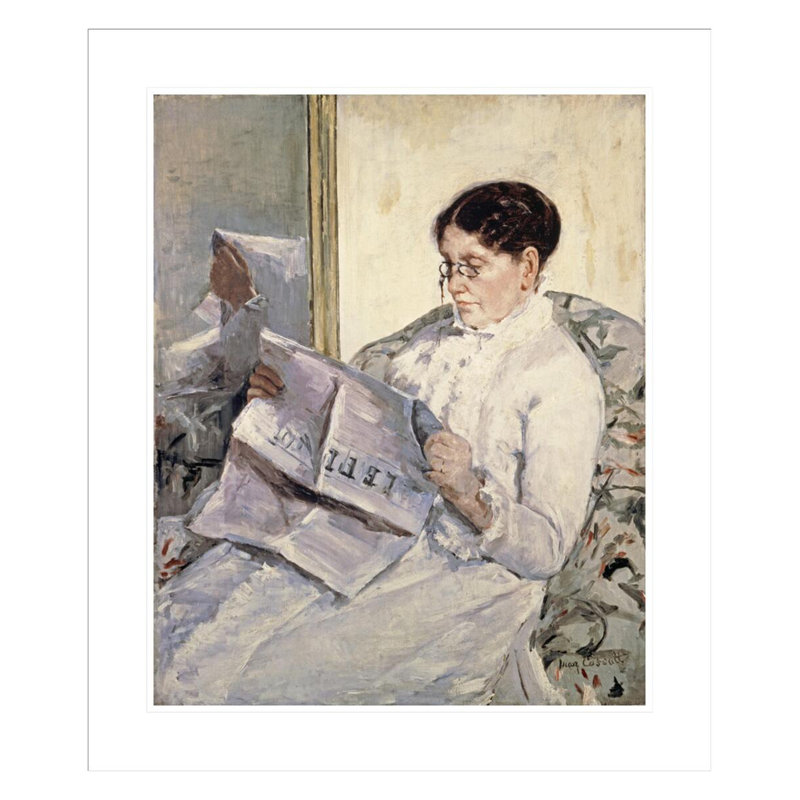 «Le Figaro» par Mary Cassatt, H 27,62 po x l 23,5 po