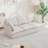 " modern deep seat 3-seater cloud sofa with 2 armrest pillows, chenille fabric, comfortable for living room-607434706