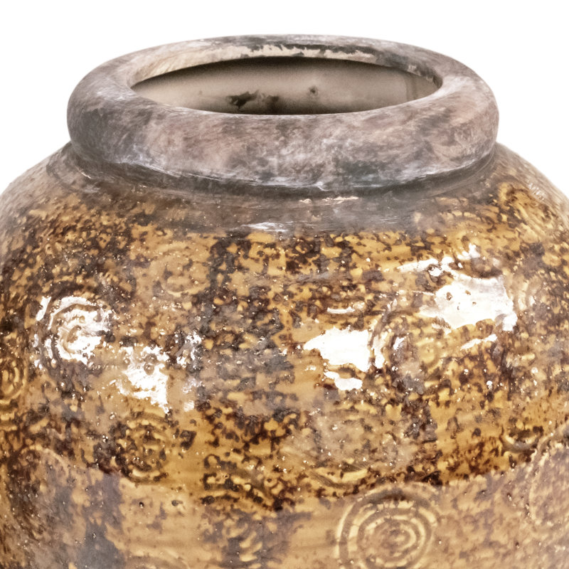 Vase de table en céramique Koria, H 11 po x l 7,5 po x P 7,5 po