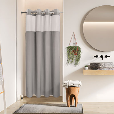 Rideau de douche Ramjani Waffle Weave