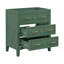 Elegant 30'' Green Bathroom Vanity With Solid Wood Frame And 3 Drawers - Free Standing Storage Solution Without Basin Sink