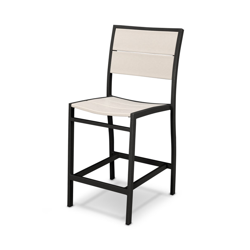 Chaise d'appoint POLYWOOD Surf City, Noir texturé / Château de sable
