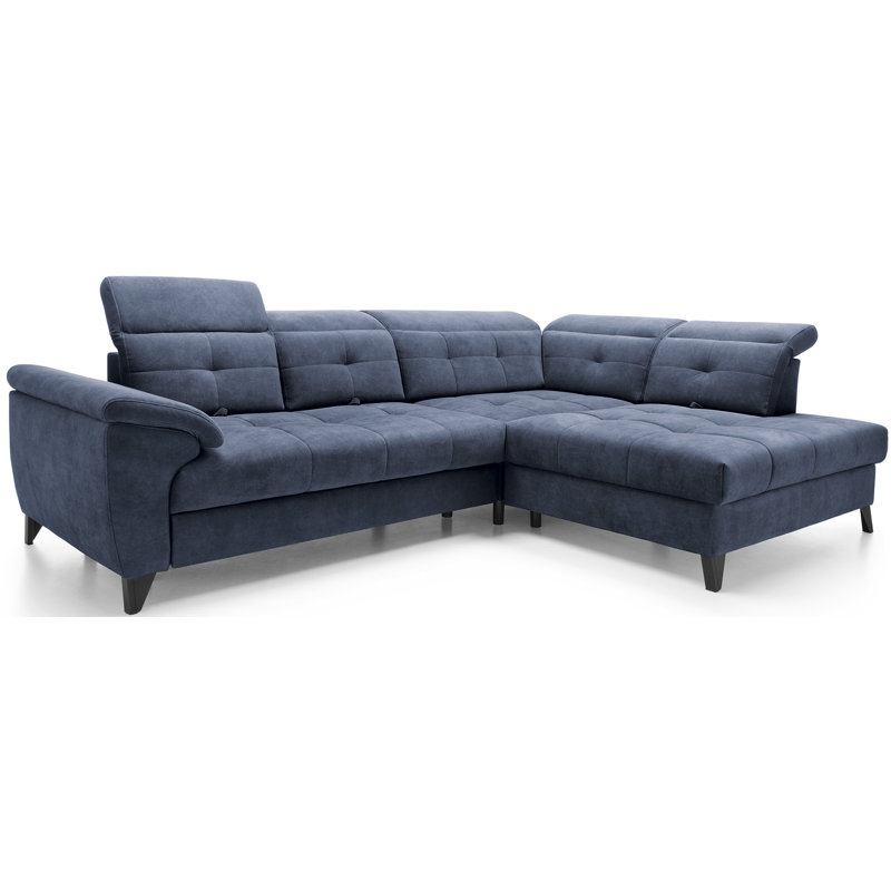 Mukhran 5 Seater Sofa Bed, Right Hand Facing, Navy Blue