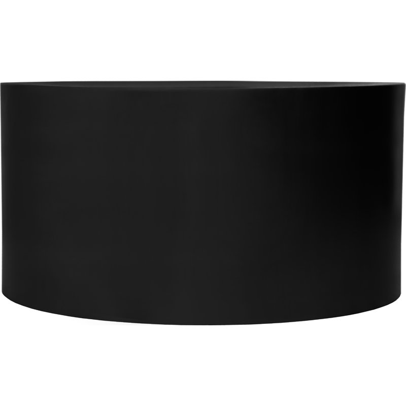 Cylinder Drum Coffee Table, Black
